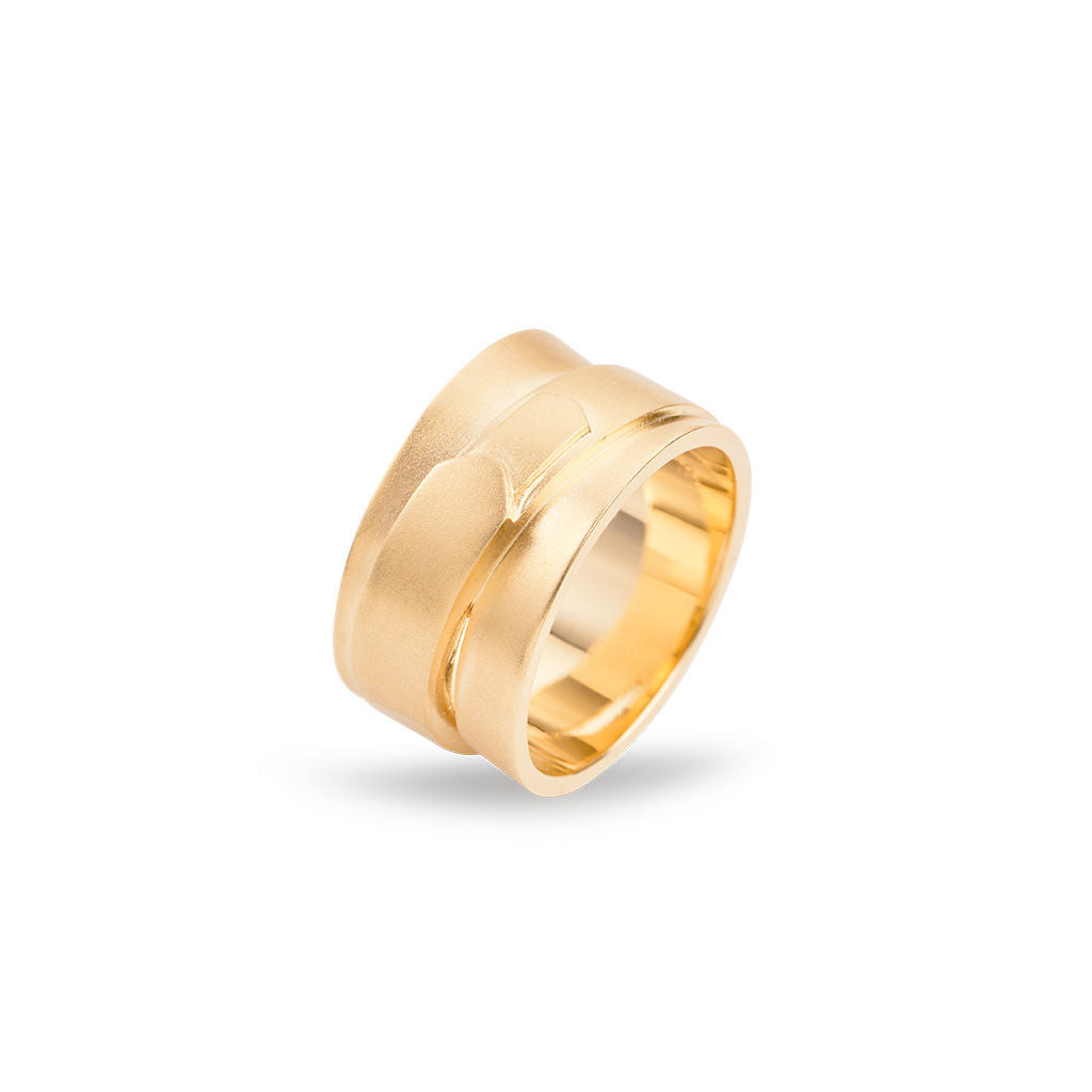 Jovian großer 18k goldener Ring