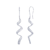 Jovian 18K Whitegold Ear Hangers w. Diamonds