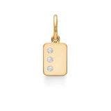 My Secret L 18K Gold Pendant w. Diamonds