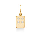 My Secret G 18K Gold Pendant w. Diamonds