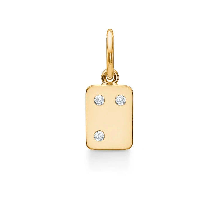 My Secret M 18K Gold Pendant w. Diamonds