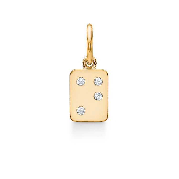 My Secret N 18K Gold Pendant w. Diamonds