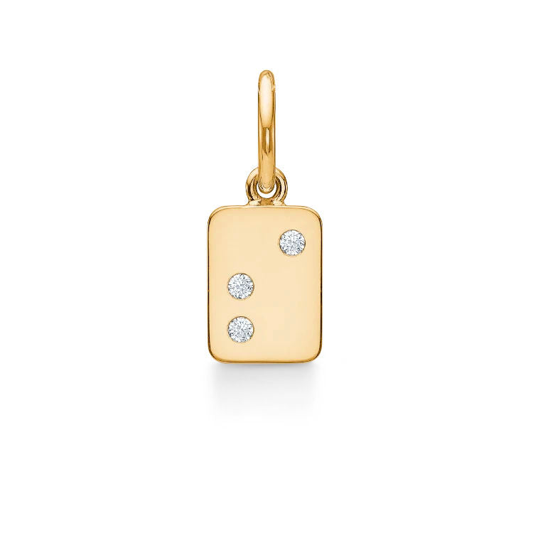 My Secret S 18K Gold Pendant w. Diamonds