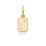 My Secret S 18K Gold Pendant w. Diamonds