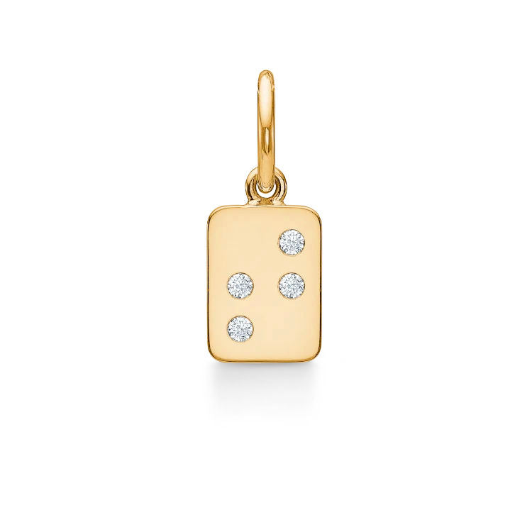 Anhänger My Secret T aus 18K Gelbgold I Diamanten