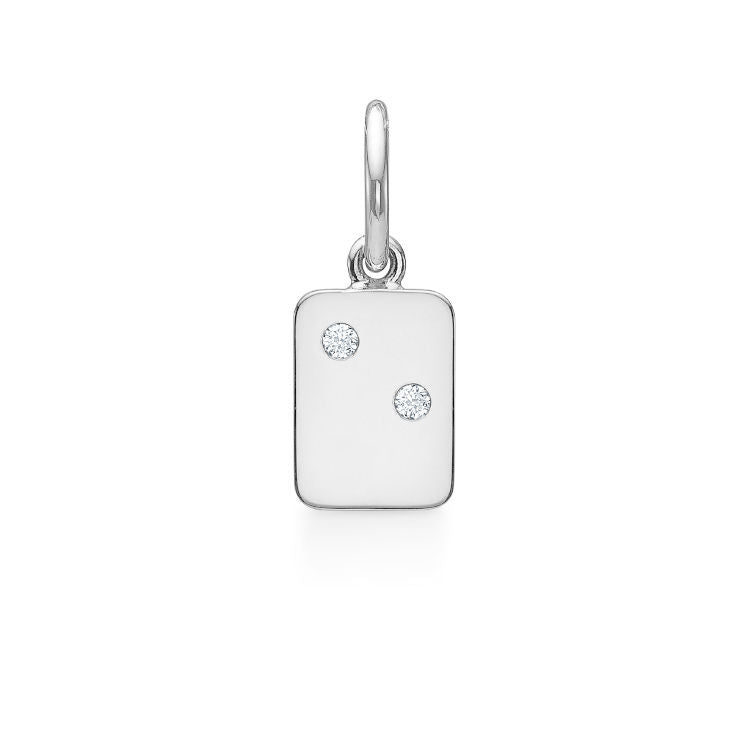 My Secret E 18K Hvidguld Vedhæng m. Diamanter