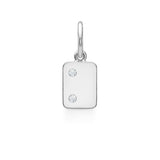 My Secret K 18K Hvidguld Vedhæng m. Diamanter