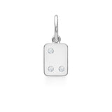 My Secret U 18K Whitegold Pendant w. Diamonds
