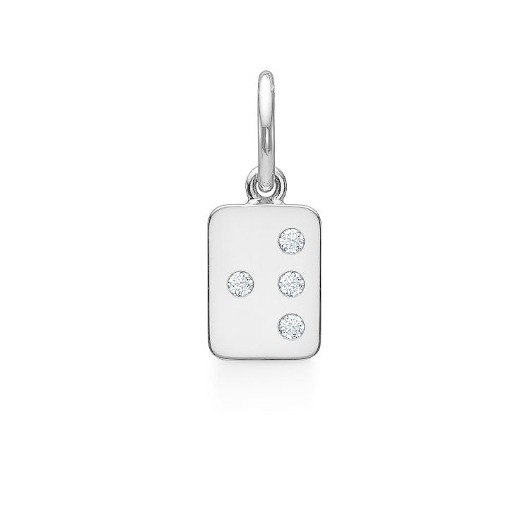 My Secret W 18K Whitegold Pendant w. Diamonds