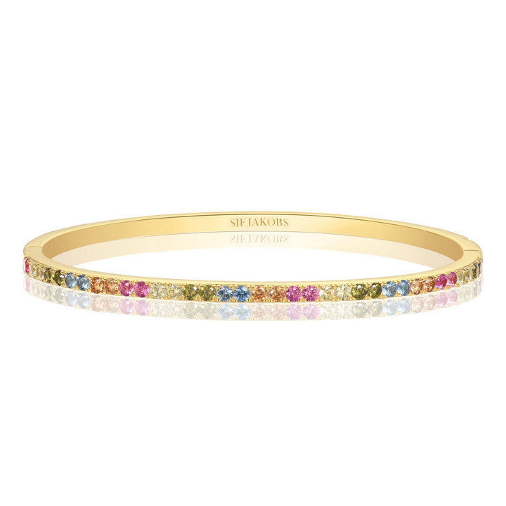 Ellisse 18K Forgyldt Armbånd m. Farvede Zirkoner