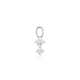 Circolo Due Silver Pendant w. Zirconia