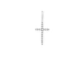 Rock Classic Cross 18K Whitegold Pendant w. Diamonds
