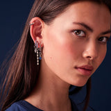 Circolo Uno 18K Gold Plated Pendant w. Blue Zirconias