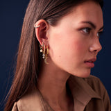 Circolo Due 18K Gold Plated Pendant w. Zirconia