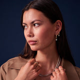 Lati Quattro 18K Gold Plated Pendant w. Zirconia