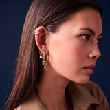 Perla uno 18K Gold plattierter Anhänger w. Zirkonia