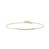 Rock Classic 18K Gold Bracelet w. White Diamonds