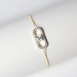 Ellisse Carezza 18K Gold Plated Bracelet w. Zirconia