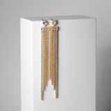 Ellisse Lungo Exclusive Grande 18K vergoldete Ohrringe m. Zirkon