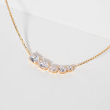 Ellisse Cinque 18K Gold Plated Necklace w. Zirconias