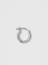 Wire Structured Silver 10 mm Hoop