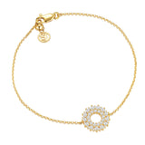 Livigno 18K Gold Plated Bracelet w. Zirconias