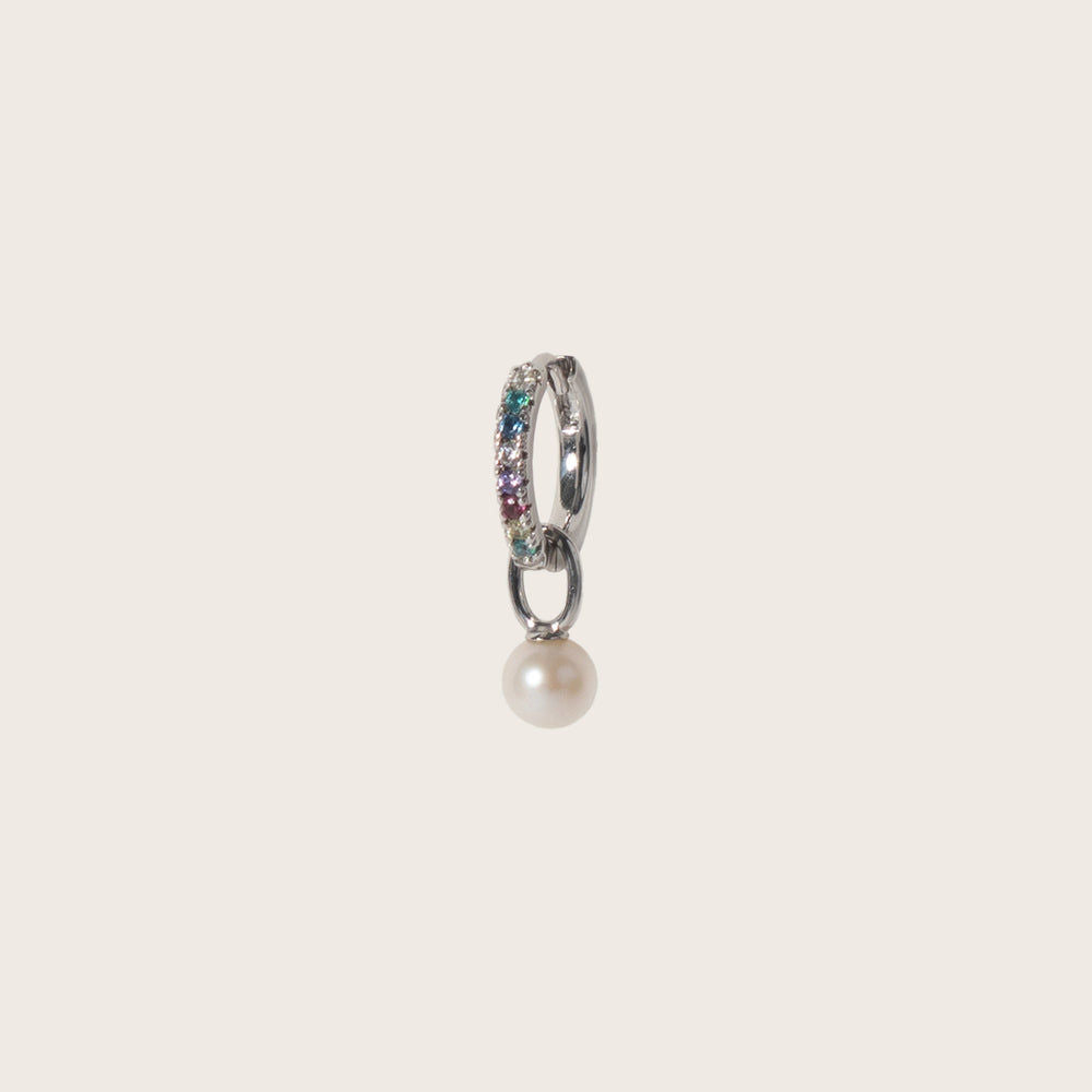 Perla Uno Silver Pendant w. Zirconia