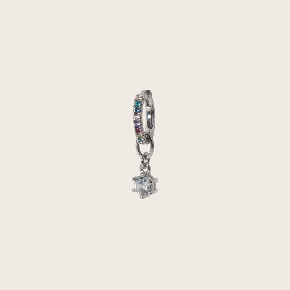 Circolo Uno 18K Gold Plated Pendant w. Zirconias