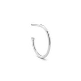 Rock Medium 18K Whitegold Hoop w. Diamond
