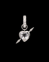 Rebel Love Silver Earring w. Clear Quartz