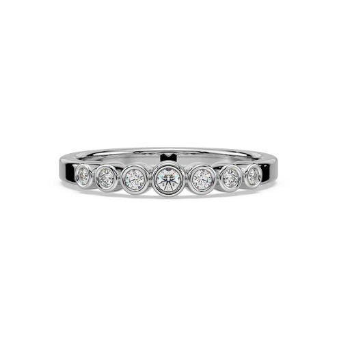 ASHA 14K Whitegold Ring w. Diamanten