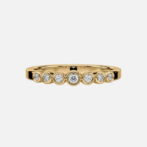 ASHA 14K GOLD RING W. Diamanten
