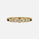 Asha 14k Guld Ring m. Diamanter