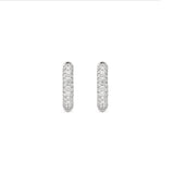 Absolut klein (eng) 18K Whitegold Hoops w. Diamanten