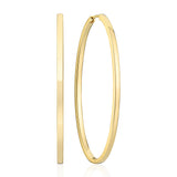 Ellisse Pianura Grande 18K Gold Plated Hoops