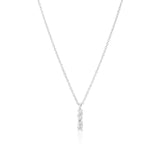 Ellera Ovale Piccolo Silver Necklace w. Zirconia