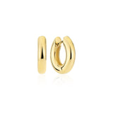 Carrara Pianura Small 18K Gold Plated Hoops