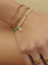 Sentiero Gold Plated Bracelet