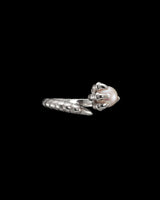 Claw Silver Ring w. Pearl