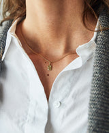 My Secret J 18K Gold Pendant w. Diamonds