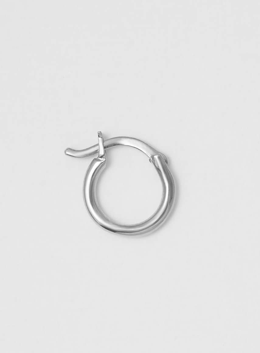 Wire Shiny Silver 12 mm Hoop