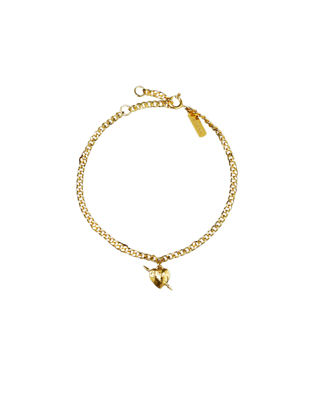 Tuvstarr's Heart Gold Plated Bracelet