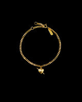 Tuvstarr's Heart Gold Plated Bracelet
