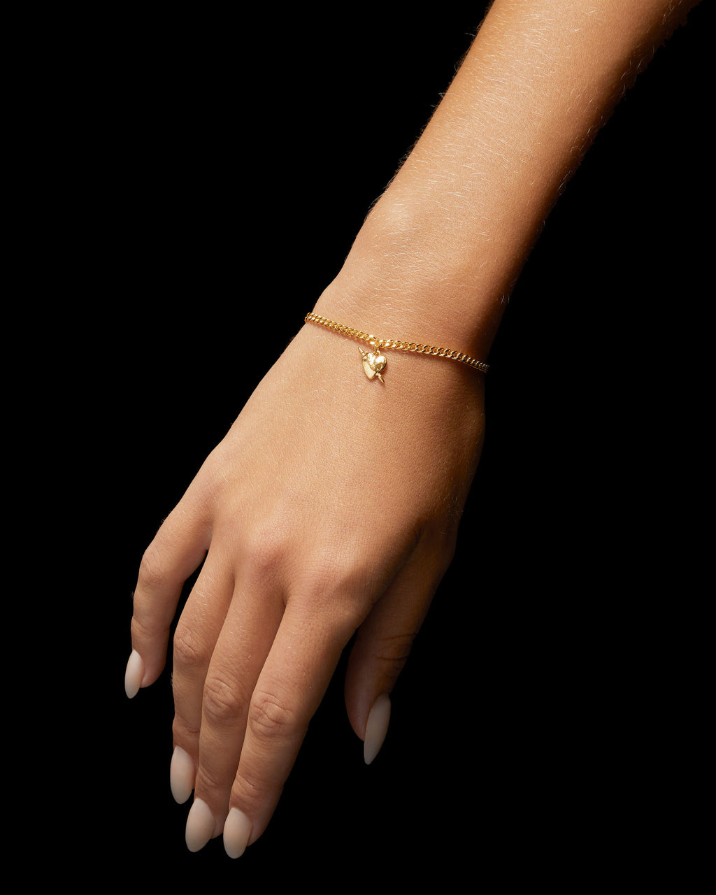 Tuvstarr's Heart Gold Plated Bracelet