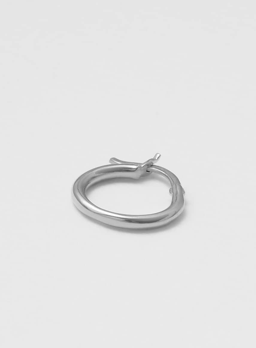 Wire Shiny Silver 14 mm Hoop