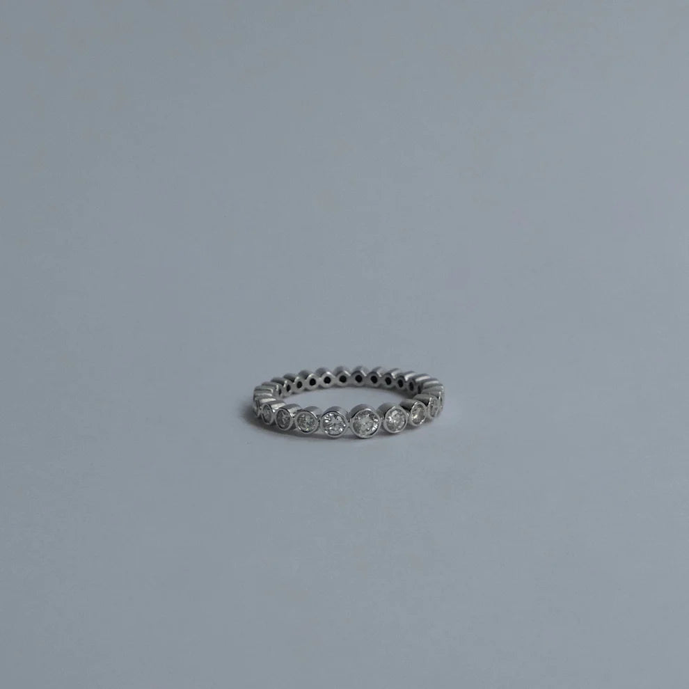 Raha 14K Goldring W. Diamanten