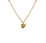 Tiny Tuvstarr's Heart Gold Plated Necklace