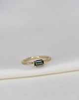 Nord Green S 18K Gold Ring w. Tourmaline & Diamond