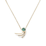 Nothern Light 18K Gold Necklace w. Tourmaline