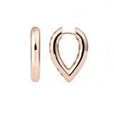 Drop Link Mellem (25 mm) 18K Rosaguld Hoops